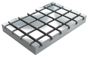 Baseplates, grey cast iron with T-slots