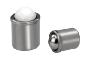 Spring plungers smooth version, stainless steel
