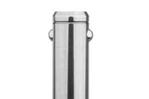 Ball lock pins with plastic L-grip and high shear strength