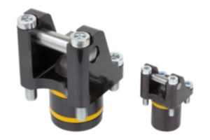 Rotary lever clamps, hydraulic double / single-acting with spring return