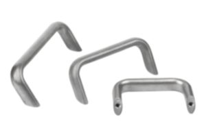 Bügelgriffe Edelstahl, oval schrägstehend Bügelgriffe Edelstahl, oval schrägstehend