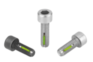 Socket head screws  DIN EN ISO 4762 with thread lock