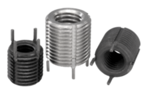 Threaded inserts reinforced