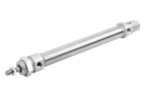 Pneumatik-Rundzylinder DIN ISO 6432, doppeltwirkend mit Magnetkolben