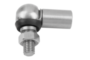 Angle joints stainless steel like DIN 71802, Form CS with sealing cap 
