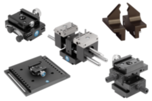 Clamping component set for fixating for surface and contour measuring