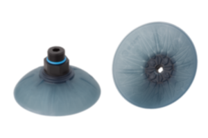 Bell suction cups, round, with integrated fasteners Bell suction cups, round, with integrated fasteners