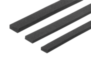 Zellgummi-Rechteckprofile EPDM oder CR, selbstklebend Zellgummi-Rechteckprofile EPDM oder CR, selbstklebend