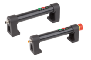 Tubular handles, plastic, with electronic switch function and two push buttons Tubular handles, plastic, with electronic switch function and two push buttons