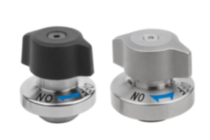 Quarter-turn latches, stainless steel with plastic or stainless steel twist knob Quarter-turn latches, stainless steel with plastic or stainless steel twist knob